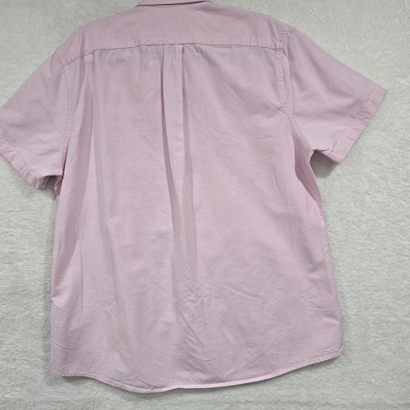 Goodthreads Men's Standard-Fit Short-Sleeve Collared Button-Up Shirt Pink Sz XL - Picture 3 of 9
